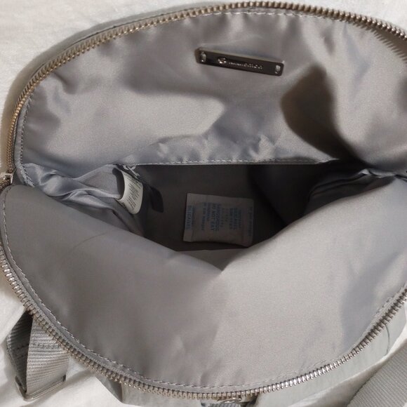 Lululemon All-Night Festival Bag, Light Gray, 12" x 8", Pre-Owned - Picture 7 of 13